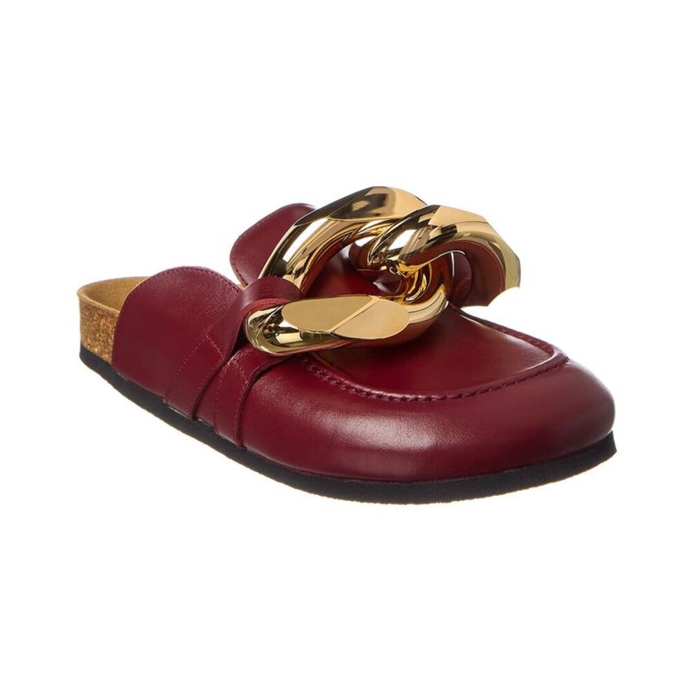 Jw Anderson Chain Leather Mule, Red